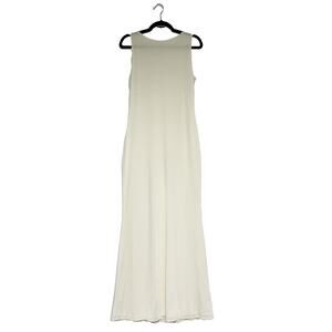 Meshki Tarna Sleeveless Slinky Maxi Dress Bone Size Large